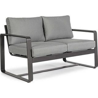 mutoni Jardin Canapé 2 places Merrigan avec coussins anthracite  