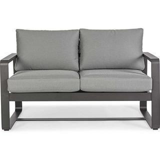 mutoni Jardin Canapé 2 places Merrigan avec coussins anthracite  