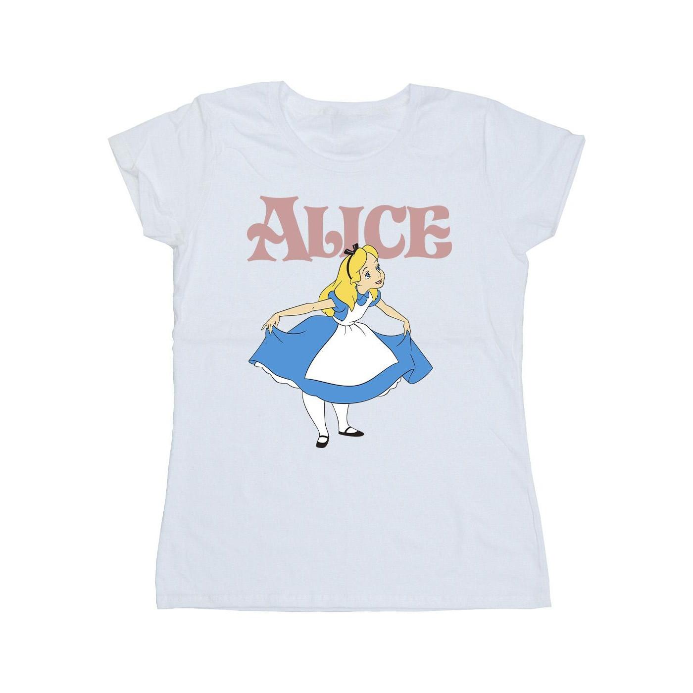 Image of Alice In Wonderland Take A Bow Tshirt Damen Weiss XXL