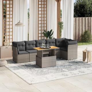 VidaXL set divano da giardino Polirattan  