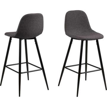 Tabouret de bar bas Lena gris