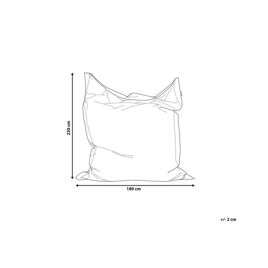 Beliani Sitzsack aus Nylon Retro FUZZY  