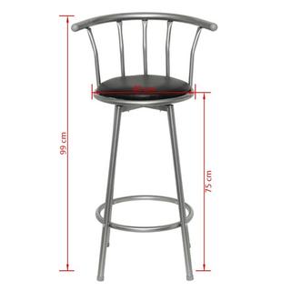 VidaXL Tabouret de bar cuir artificiel  