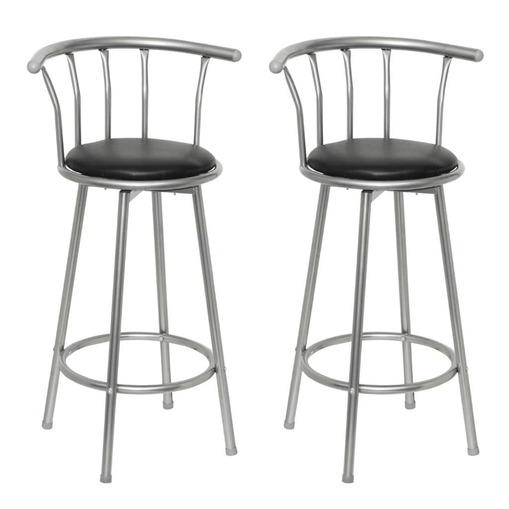 VidaXL Tabouret de bar cuir artificiel  