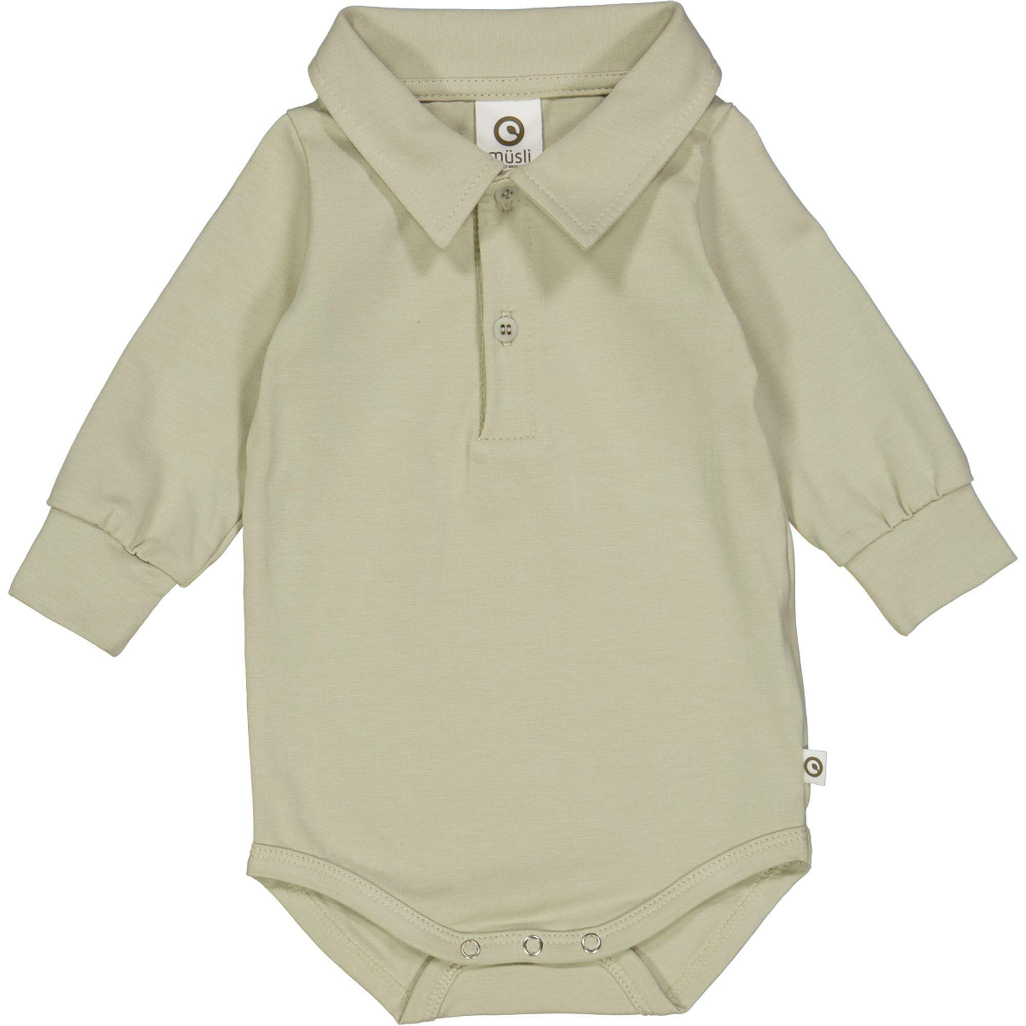 Image of Polo-langarmbody Unisex Grün 62