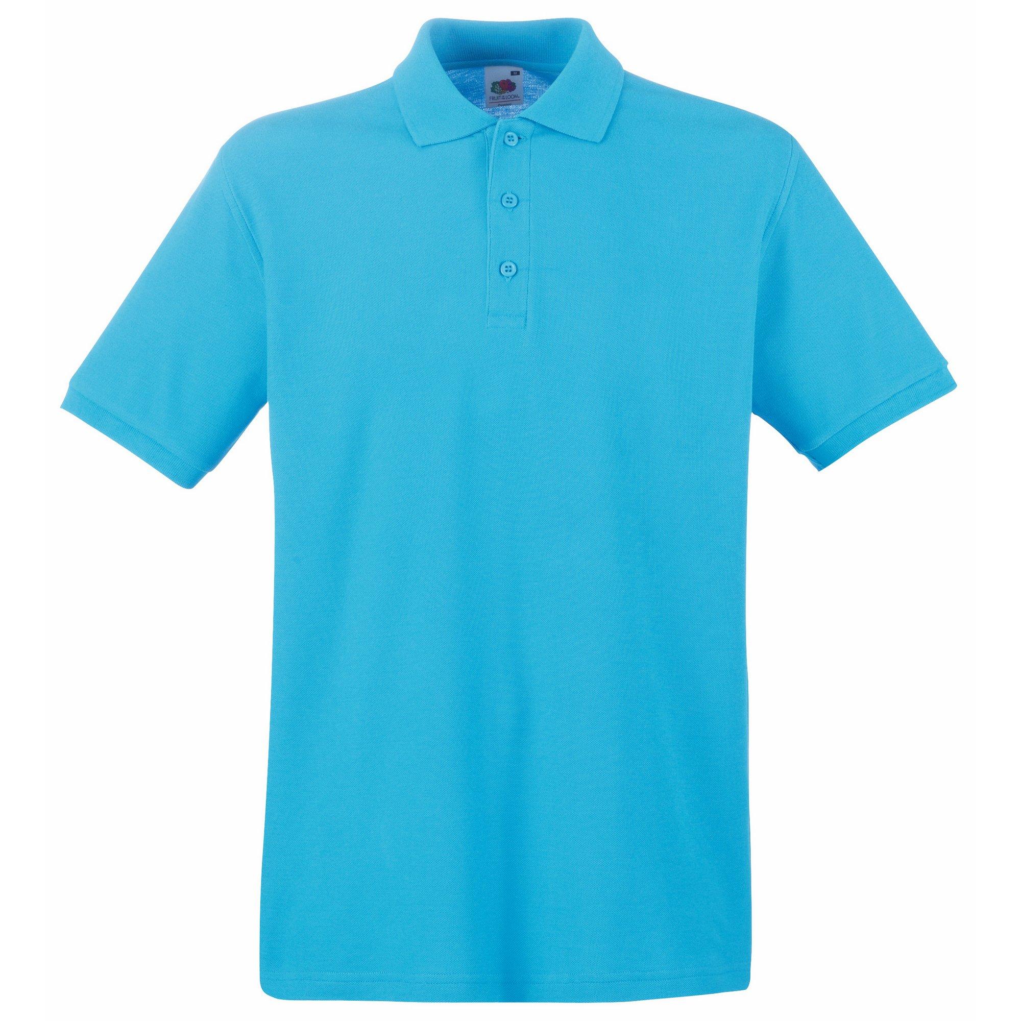 Image of Premium Poloshirt, Kurzarm Herren Blau XL