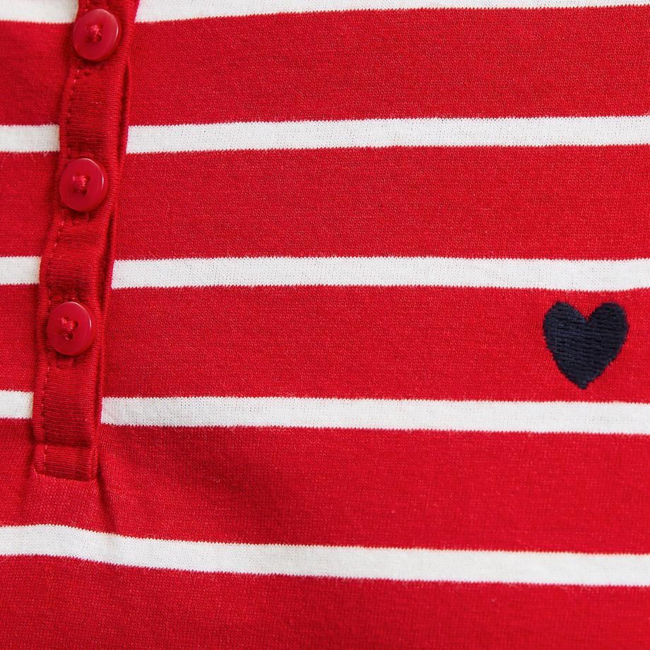 La Redoute Collections Camicia da Notte a Righe in Jersey di Cotone  