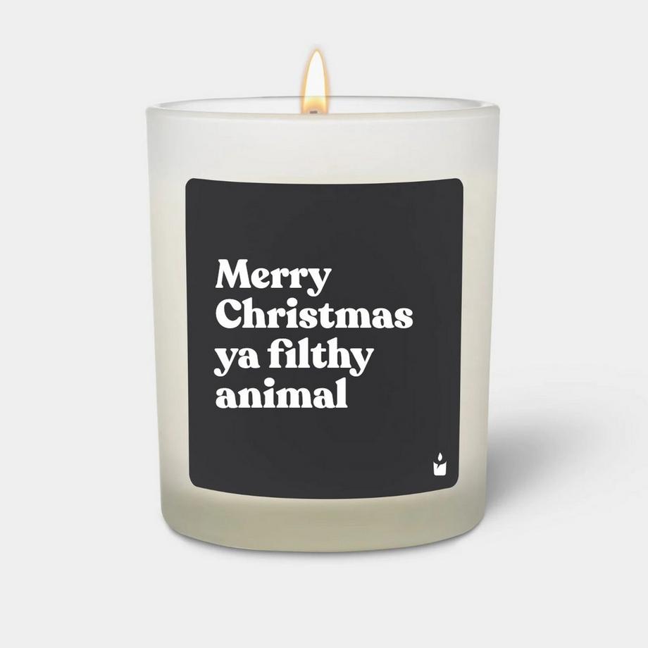 Duftkerze Woody Merry Christmas ya filthy animal