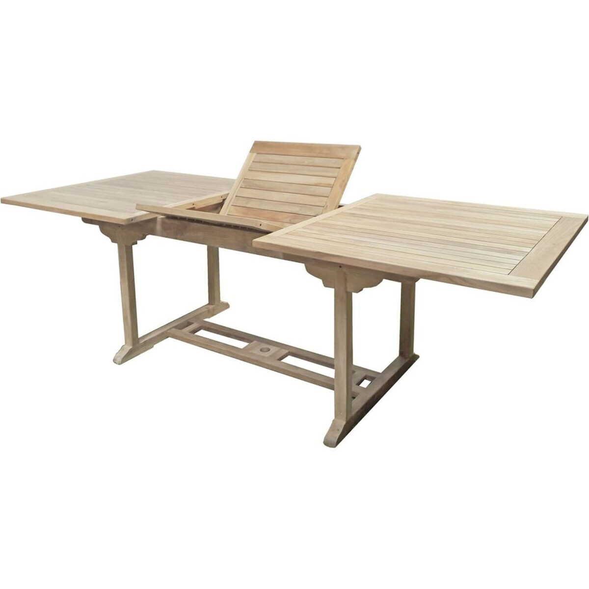 mutoni pleasure Garten Essgruppe Solo VI Teak natur (5-tlg)  