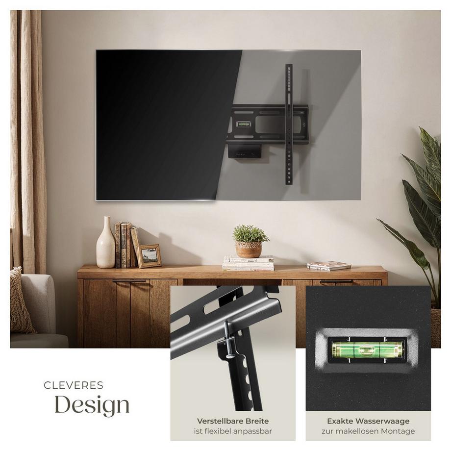 Tectake  Supporto TV da parete  Per TV da 26 a 75 pollici (66 - 191 cm) 