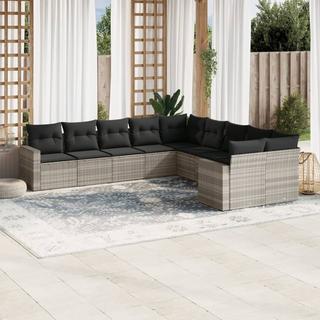 VidaXL set divano da giardino Polirattan  