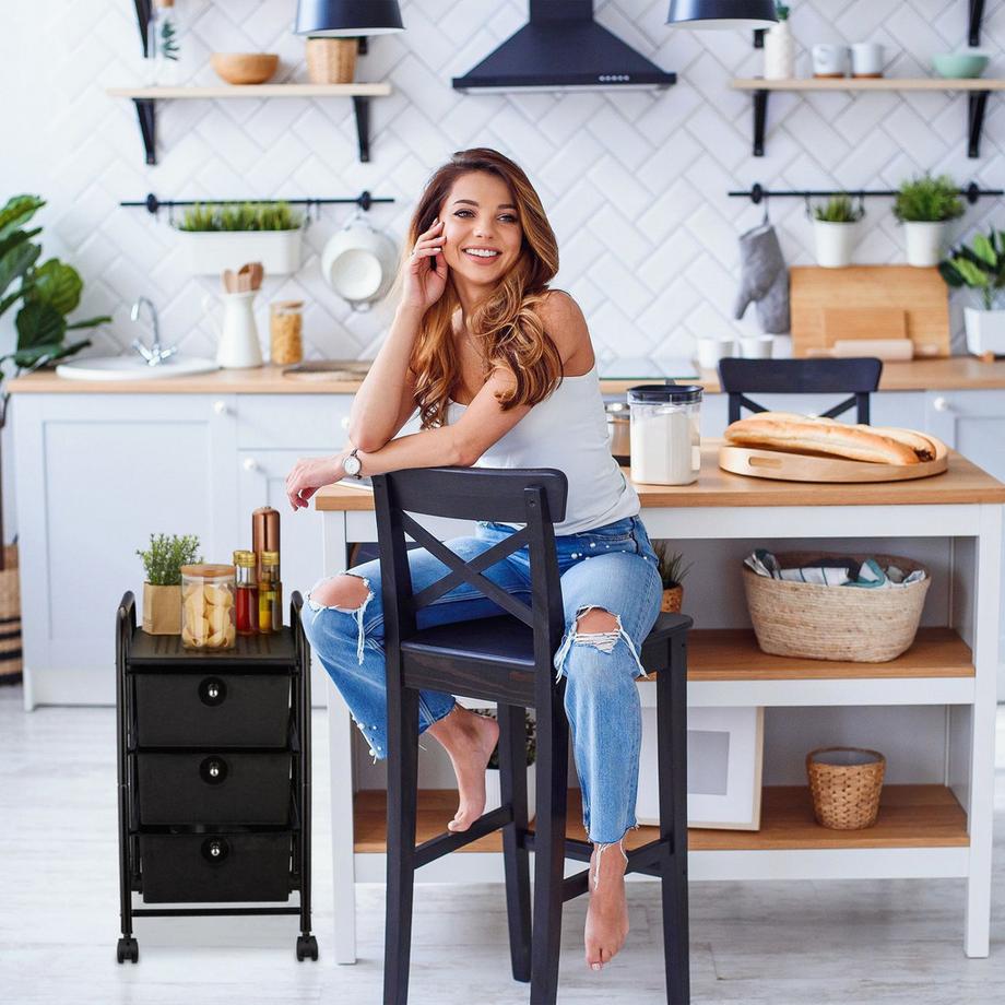 B2X Carrello da bagno con 3 cassetti  