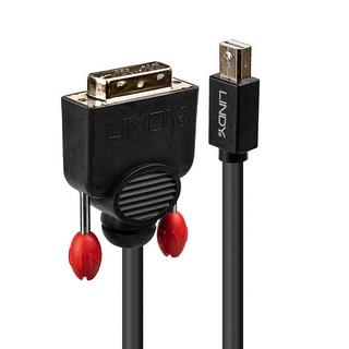 LINDY  Lindy 41953 Videokabel-Adapter 3 m Mini DisplayPort DVI-D Schwarz 