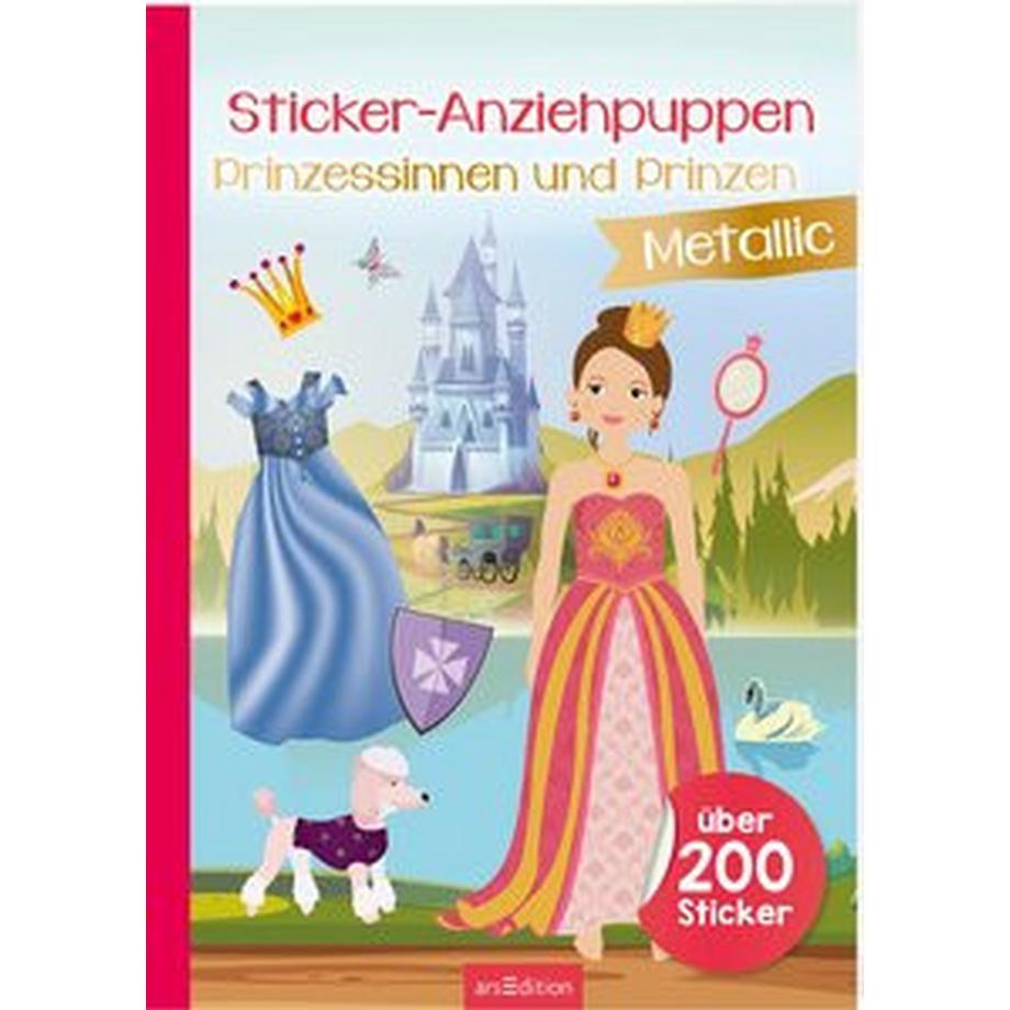 ARS EDITION  Sticker-Anziehpuppen Metallic - Prinzessinnen und Prinzen 