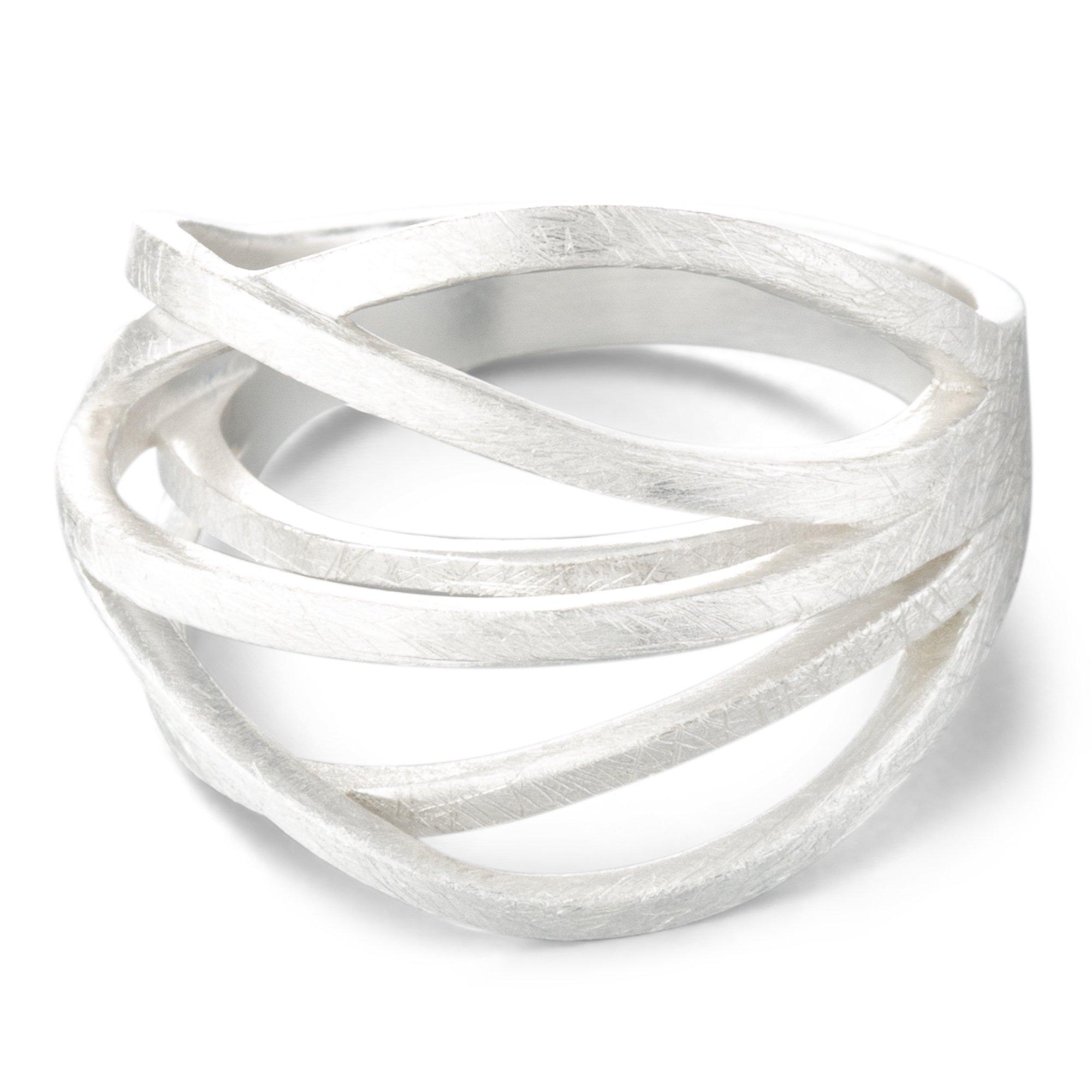 Image of Arcus Poliert Damen Silber 58