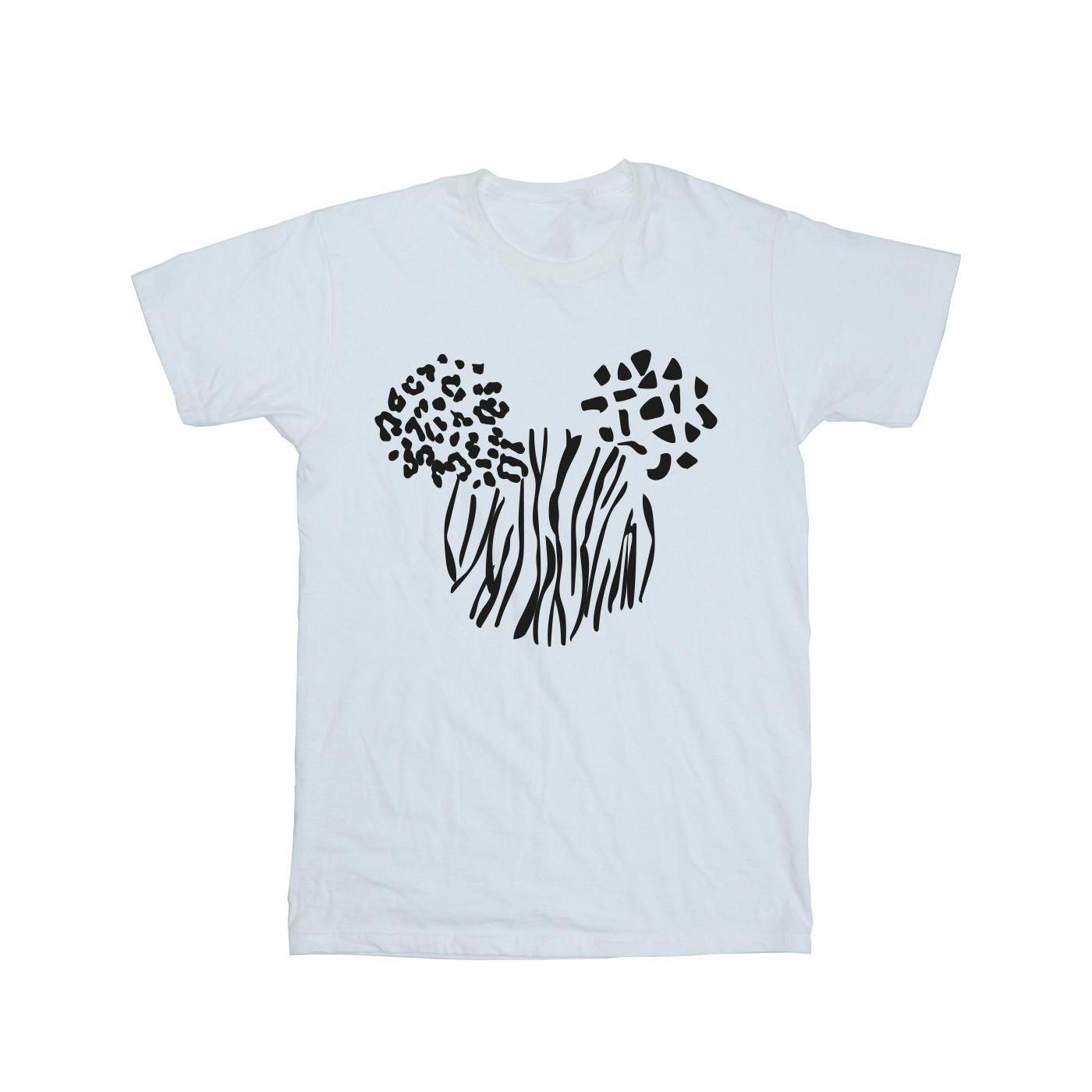 Image of Mickey Mouse Animal Tshirt Damen Weiss 5XL