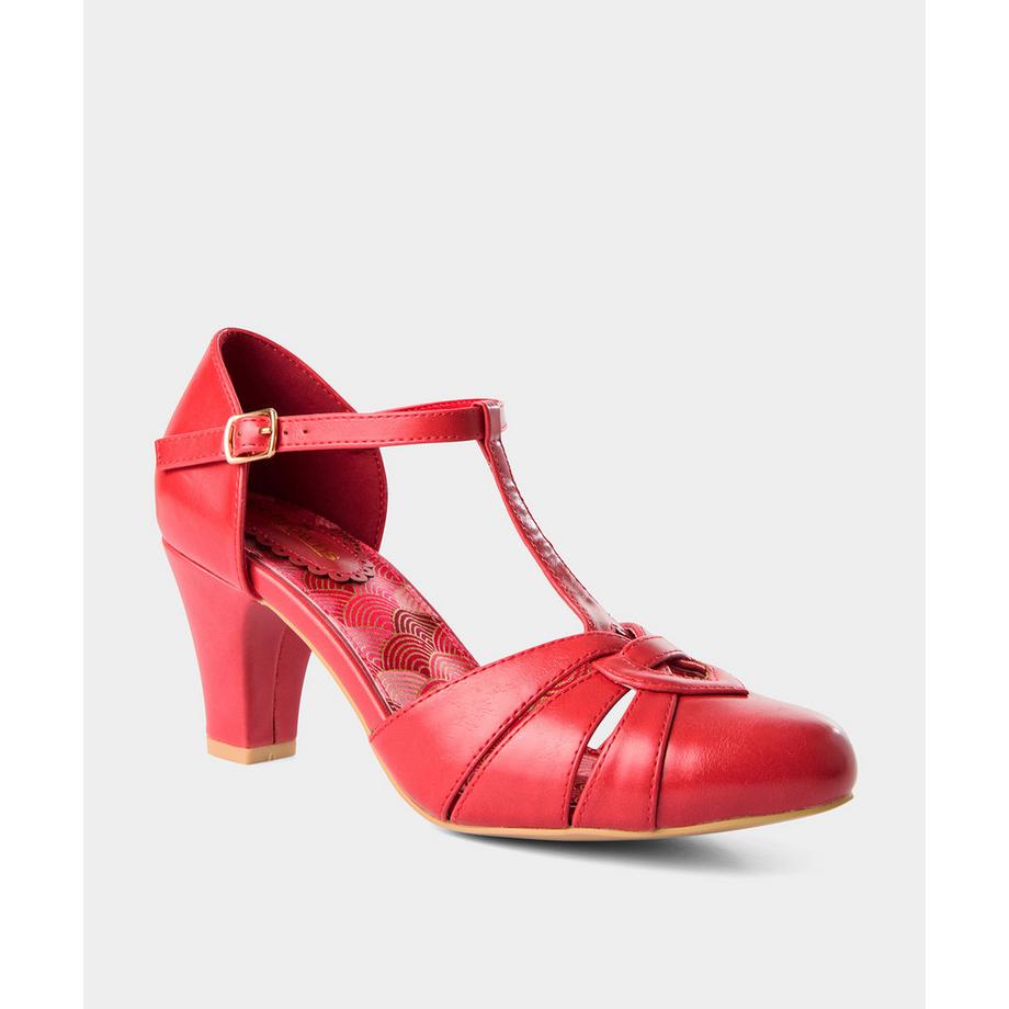 Joe Browns Retro Stil T-Steg Absatzschuhe  