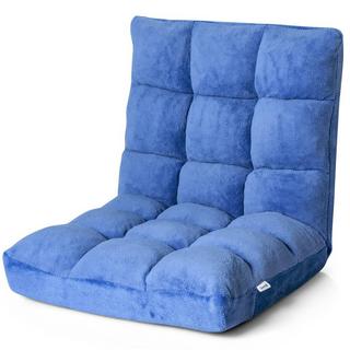 Northio Sedia da terra sedia da terra regolabile con schienale cuscino da pavimento 105 x 56 x 15 cm blu  