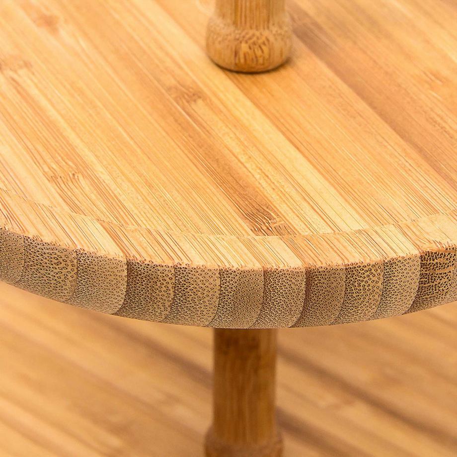 B2X  plateau en bambou à 2 niveaux 