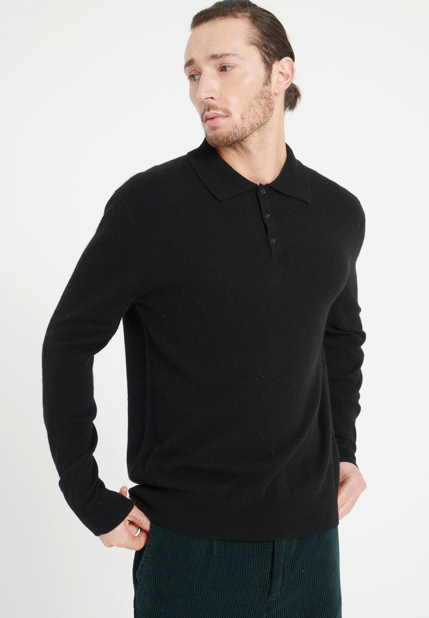 Studio Cashmere8  LUKE 5 Polo manches longues - 100% cachemire 