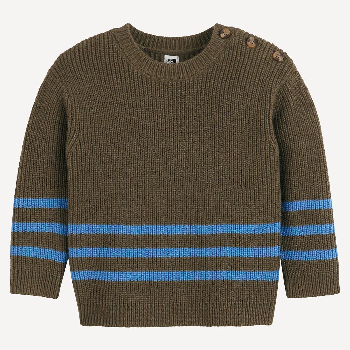 La Redoute Collections  Grobstrickpullover mit rundem Ausschnitt 