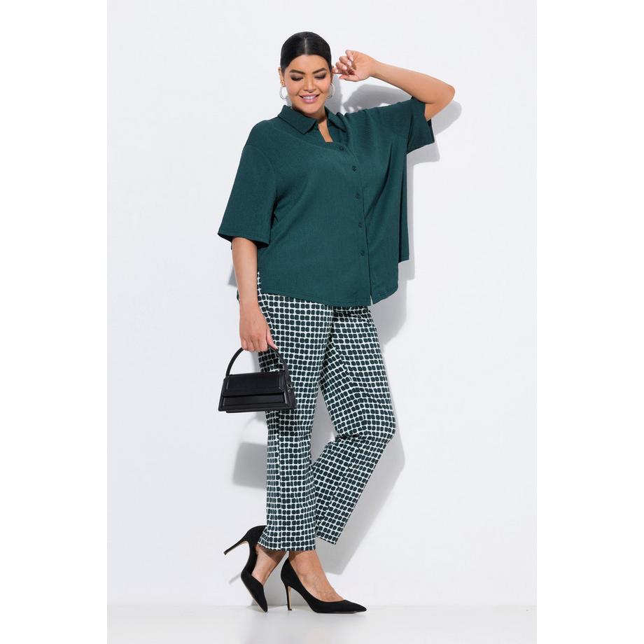 Ulla Popken Pantalon Sienna en Jersey Imprimé Graphique Slim Fit  