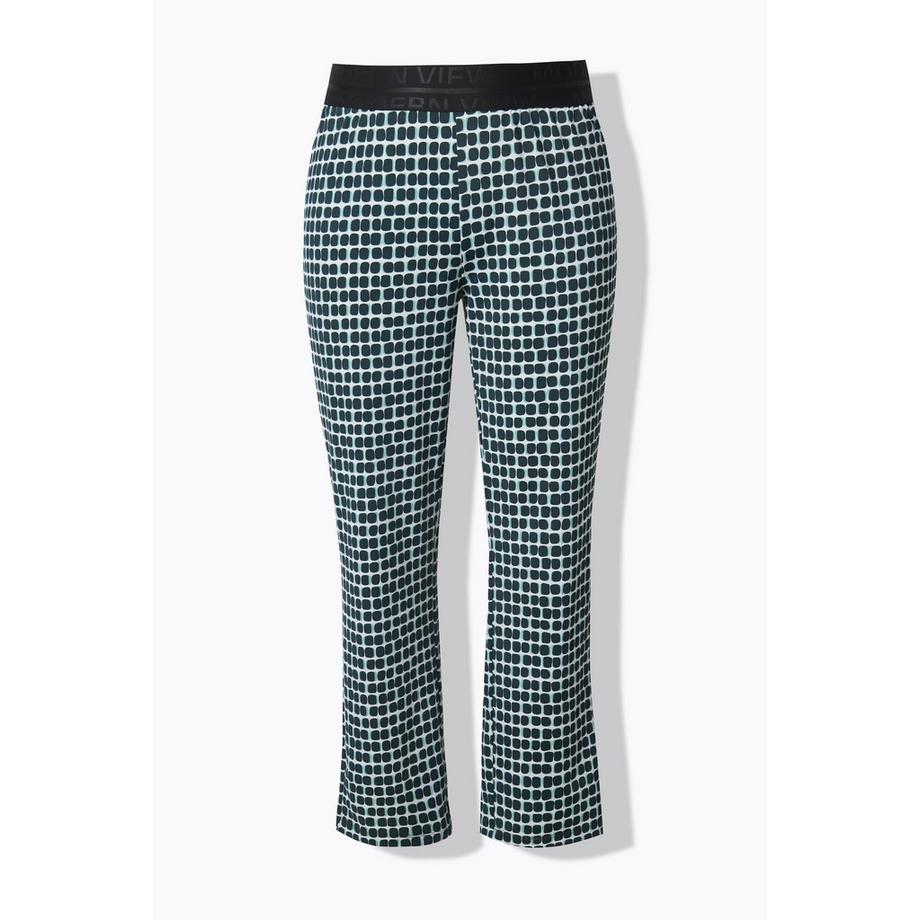 Ulla Popken Pantalon Sienna en Jersey Imprimé Graphique Slim Fit  