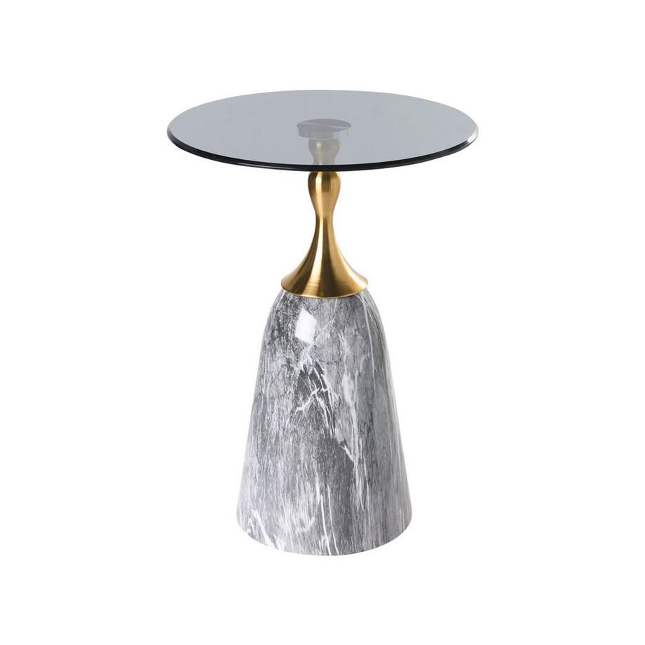 Beliani Table d'appoint en Métal Glamour CARTER  