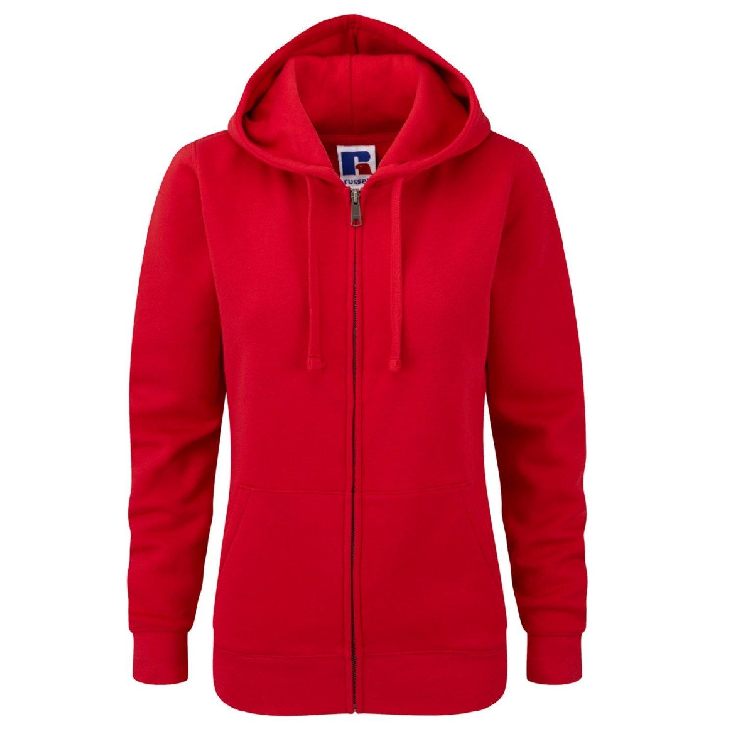 Image of Premium Authentisches Zip Hoodie (3layer Stoff) Damen Rot Bunt L