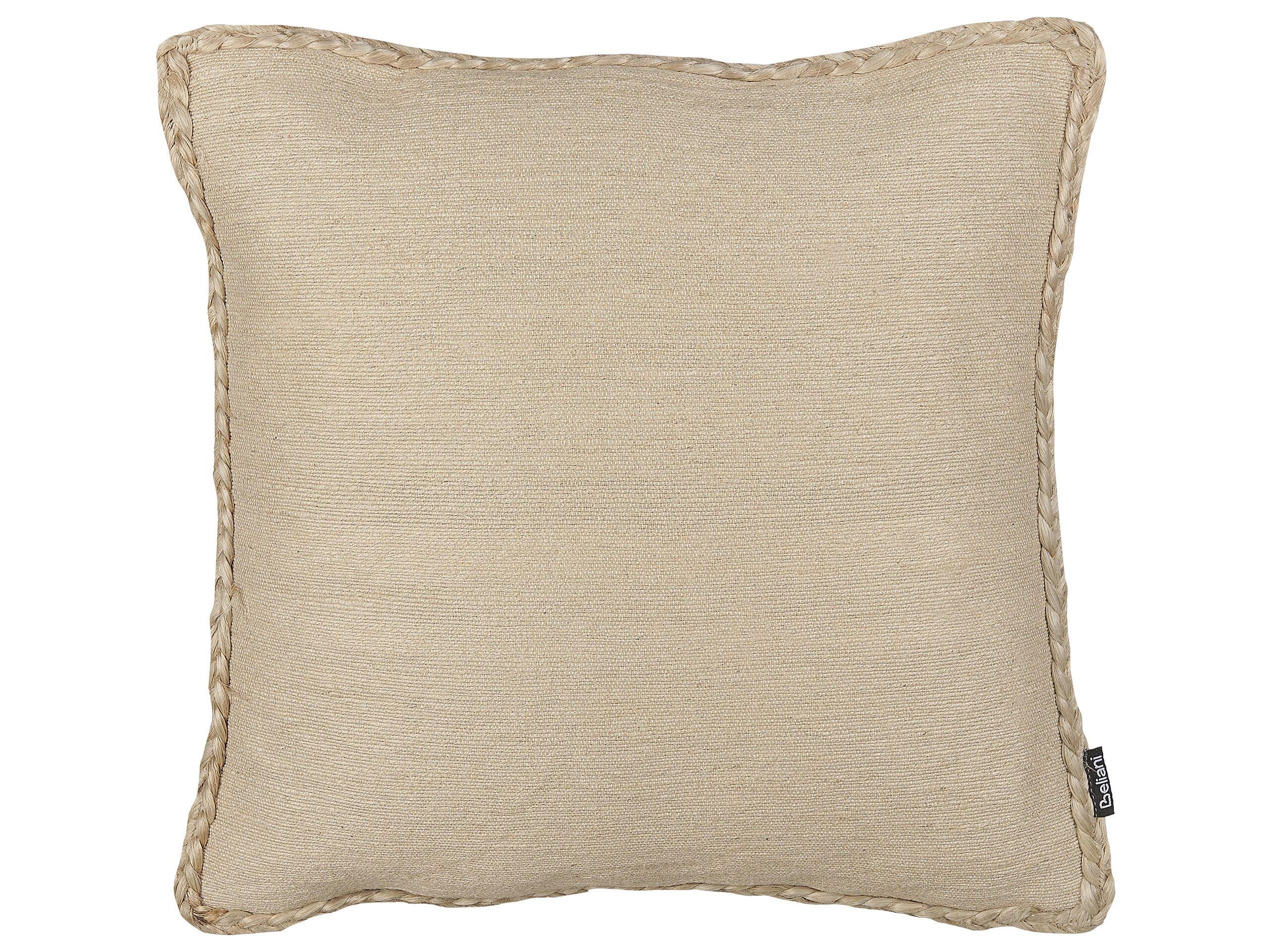 Beliani Coussin en Jute Boho ELLIOTTIA  