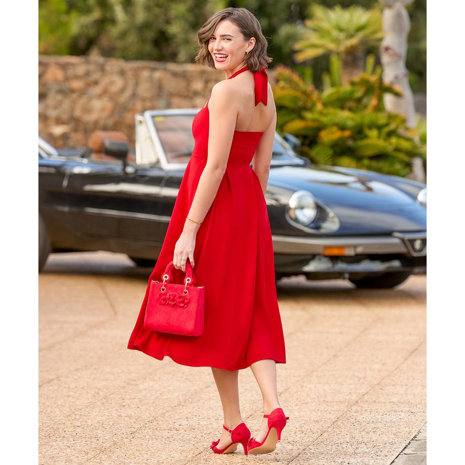 Joe Browns Robe Midi Licou Jupe Plissée  