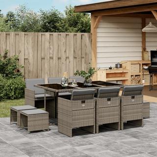 VidaXL Garten essgruppe poly-rattan  