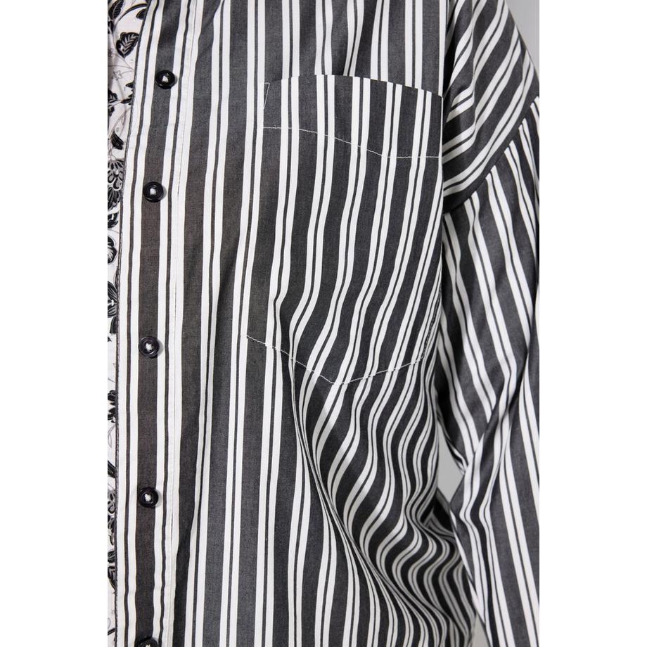 Studio Untold Chemisier Oversize Rayures  