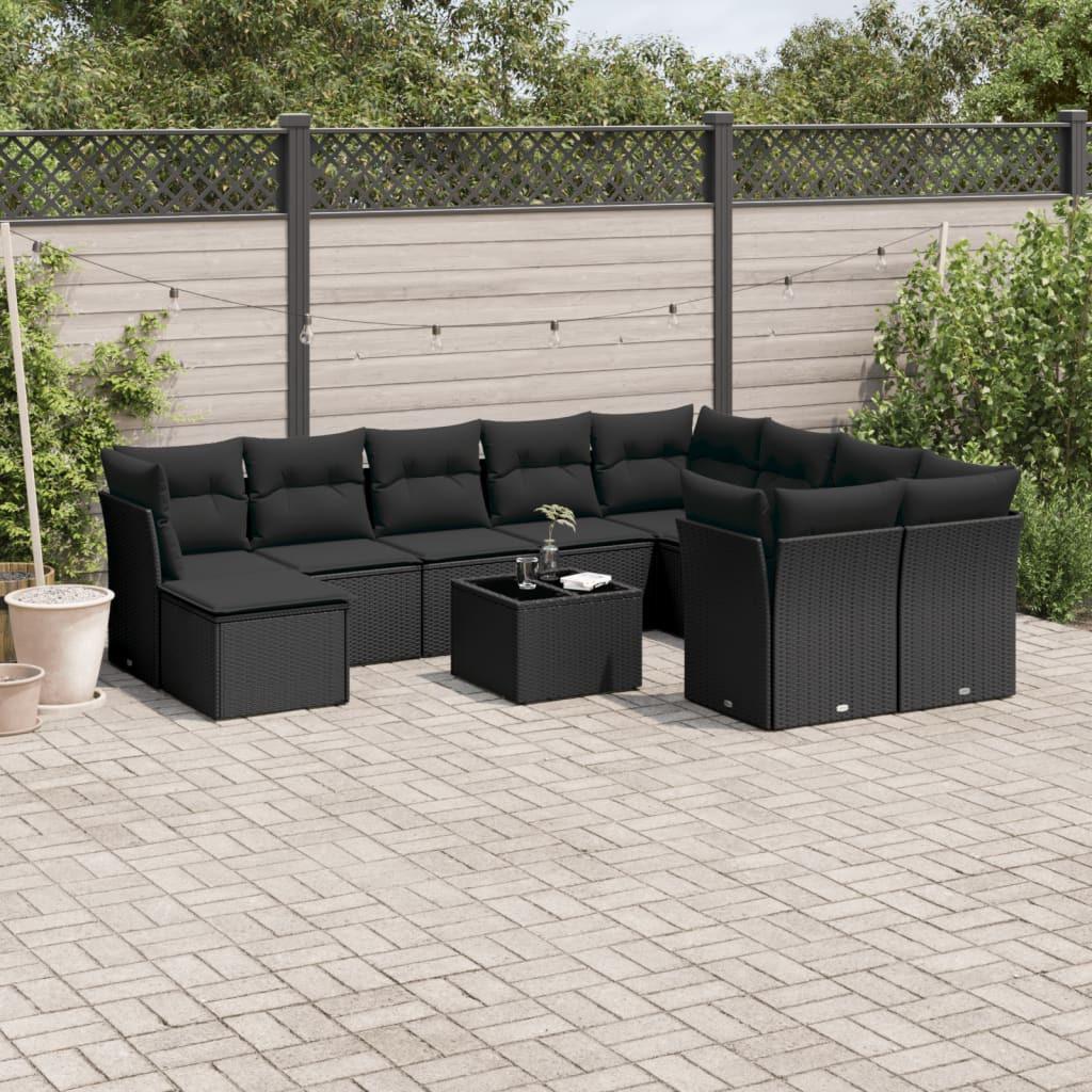 VidaXL set divano da giardino Polirattan  