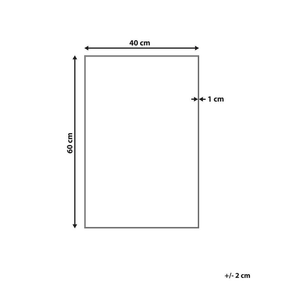 Beliani Wandspiegel aus Glas Skandinavisch ANGERS  