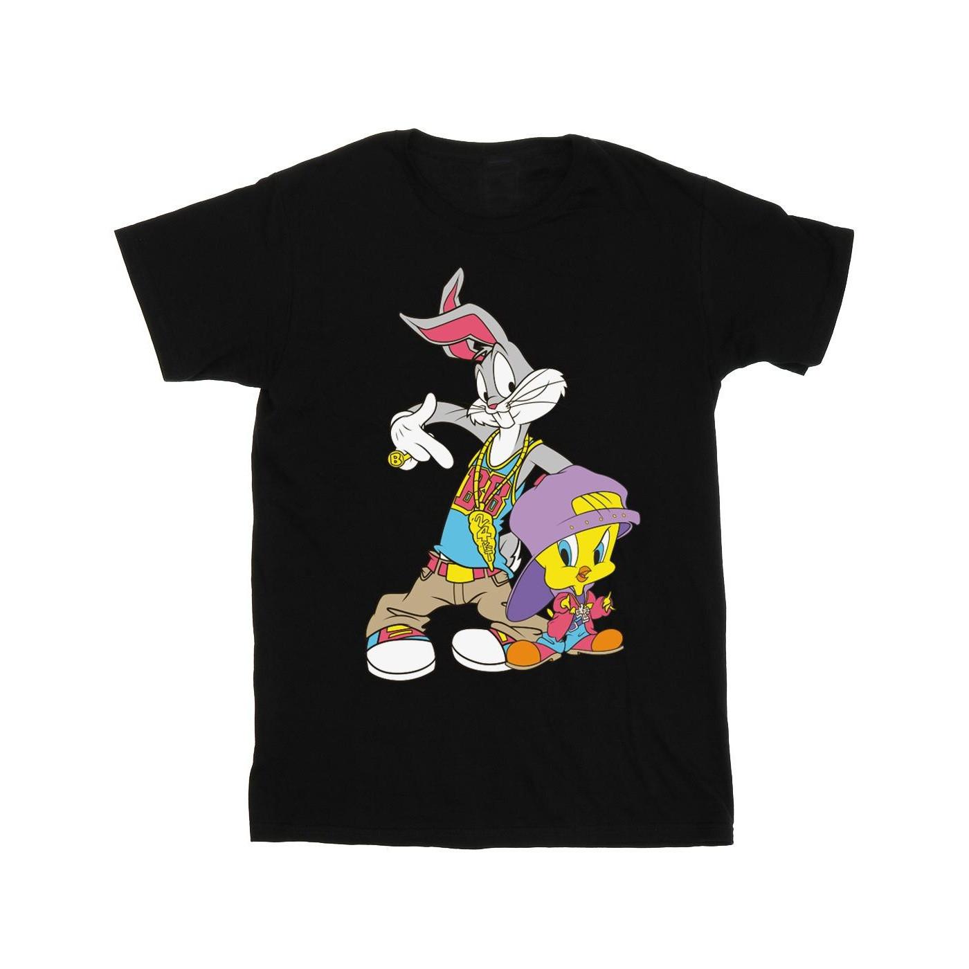 Image of Bugs And Tweety Hip Hop Tshirt Damen Schwarz XXL