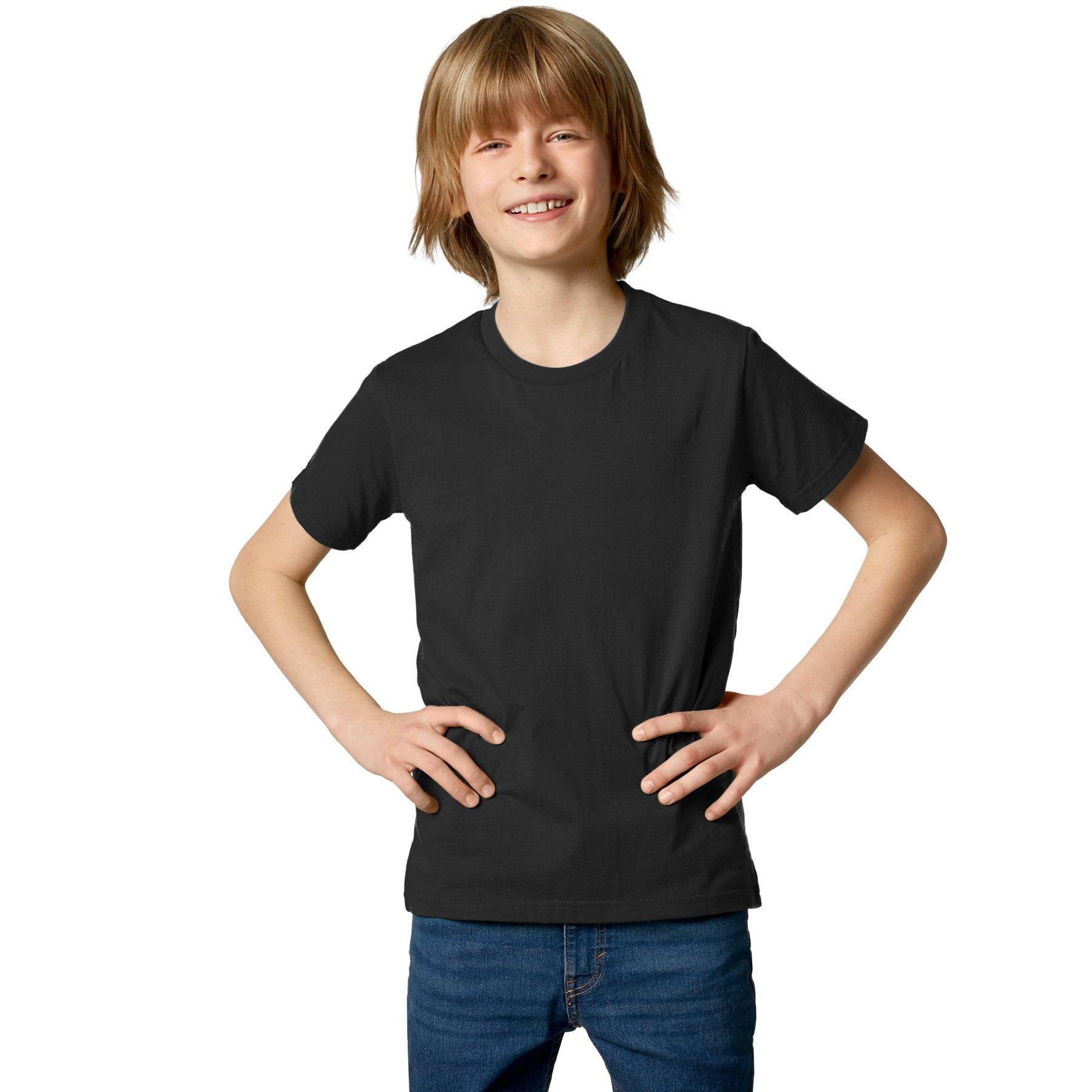 Image of T-shirt Kinder Jungen Schwarz 152