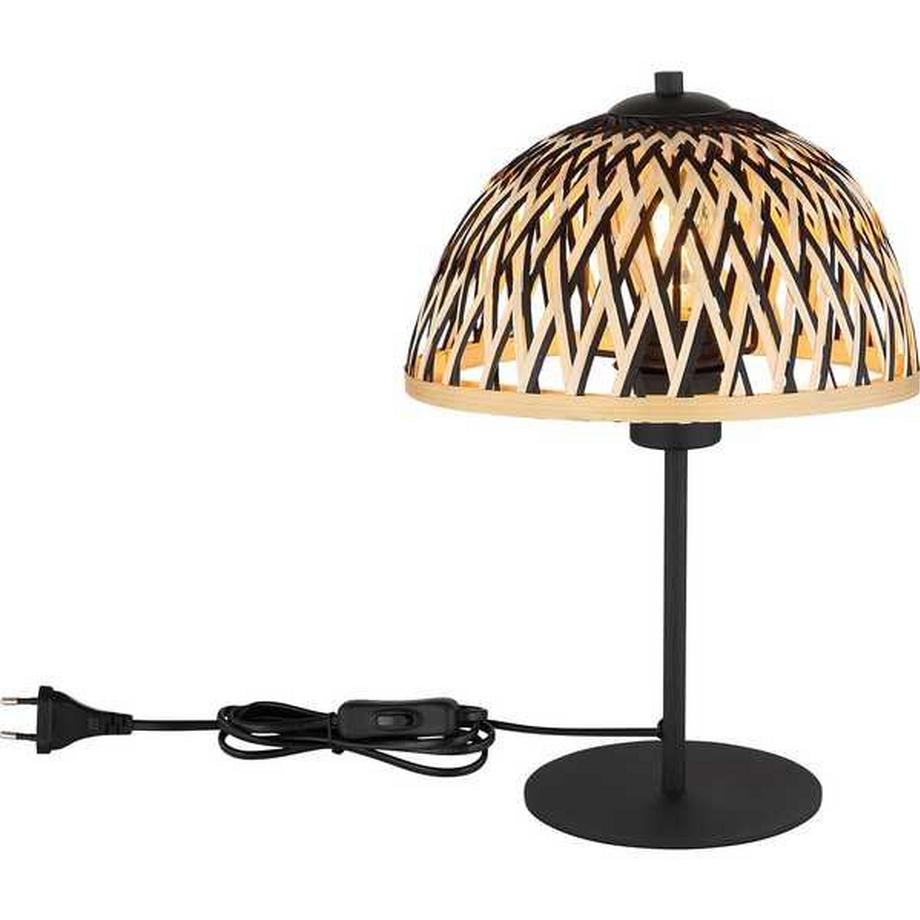 mutoni Lampe à poser Colly métal noir mat 1xE27  