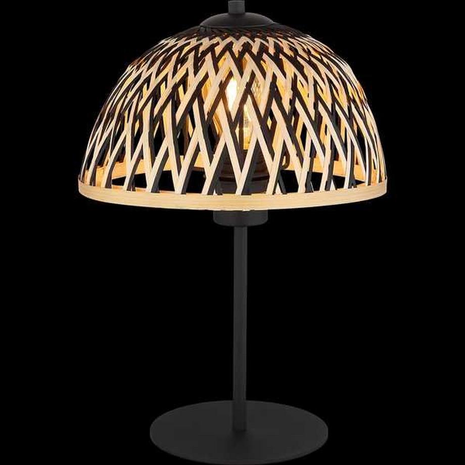 mutoni Lampe à poser Colly métal noir mat 1xE27  