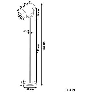 Beliani Stehleuchte aus Metall Modern TYRIA  