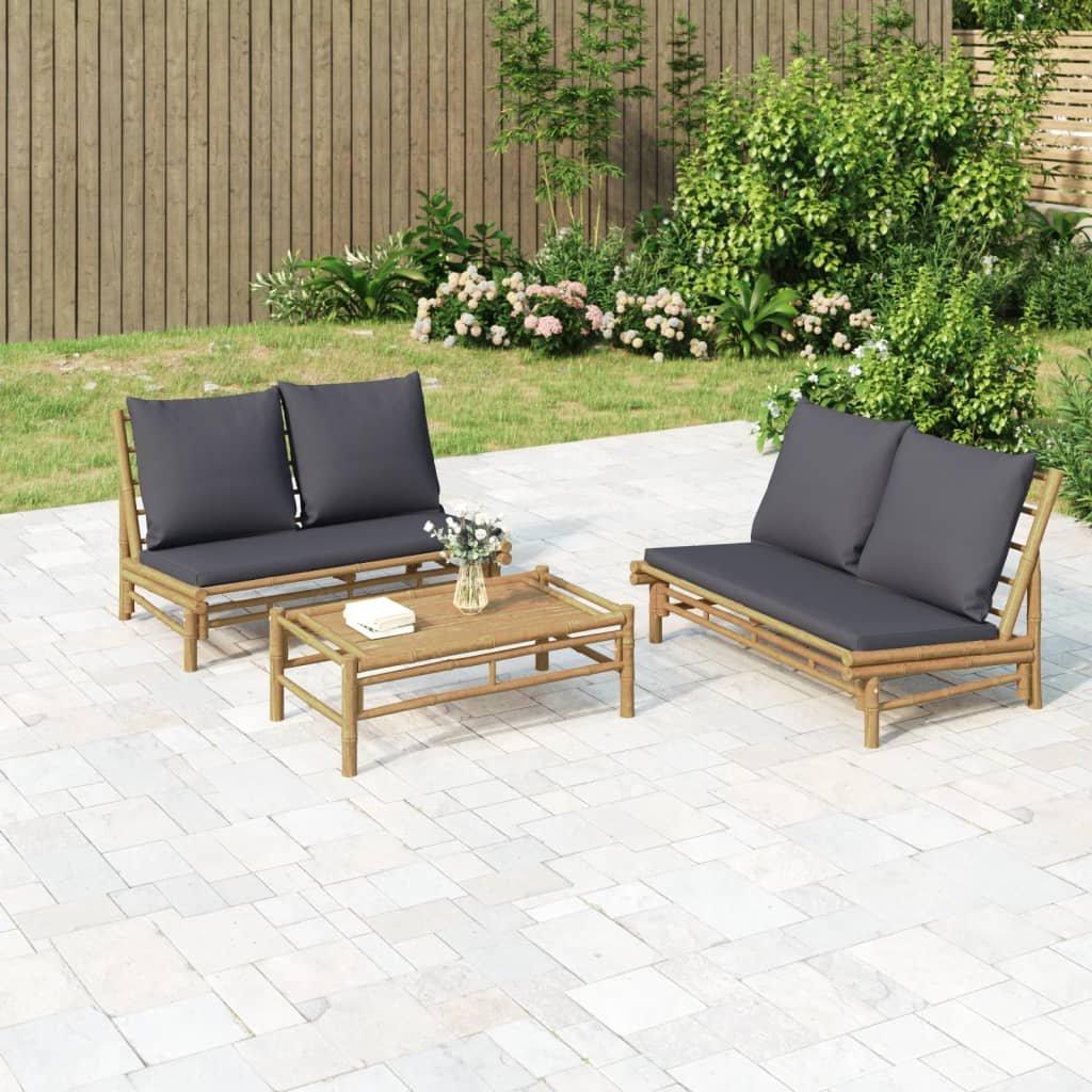 VidaXL Garten lounge set bambus  