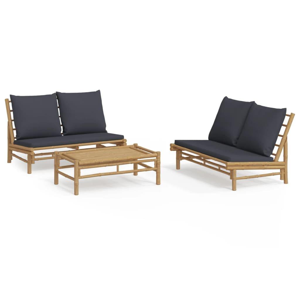 VidaXL Garten lounge set bambus  