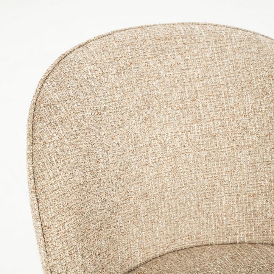 mutoni Chaise de salle à manger Molly Donna taupe  