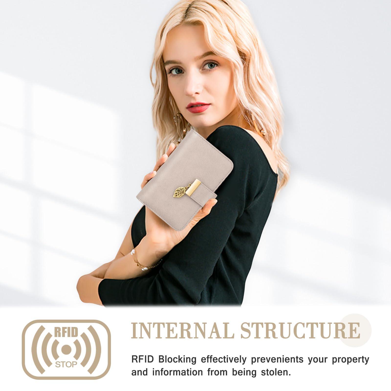 Only-bags.store Portefeuille en cuir avec protection RFID 18 fentes pour cartes chaîne à fermeture éclair et lanière  