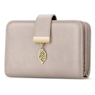 Only-bags.store Portefeuille en cuir avec protection RFID 18 fentes pour cartes chaîne à fermeture éclair et lanière  