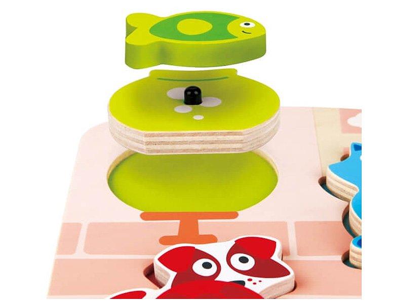 Hape  Puzzle Dynamisches Tier-Puzzle 