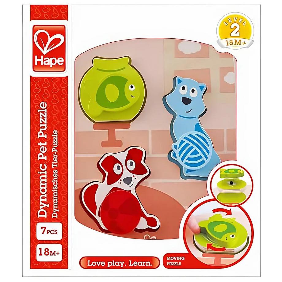 Hape  Puzzle Dynamisches Tier-Puzzle 