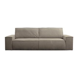 PASCAL MORABITO Schlafsofa 4-Sitzer - Cord - Taupe - AMELIA  