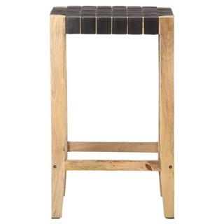 VidaXL Tabouret de bar cuir  