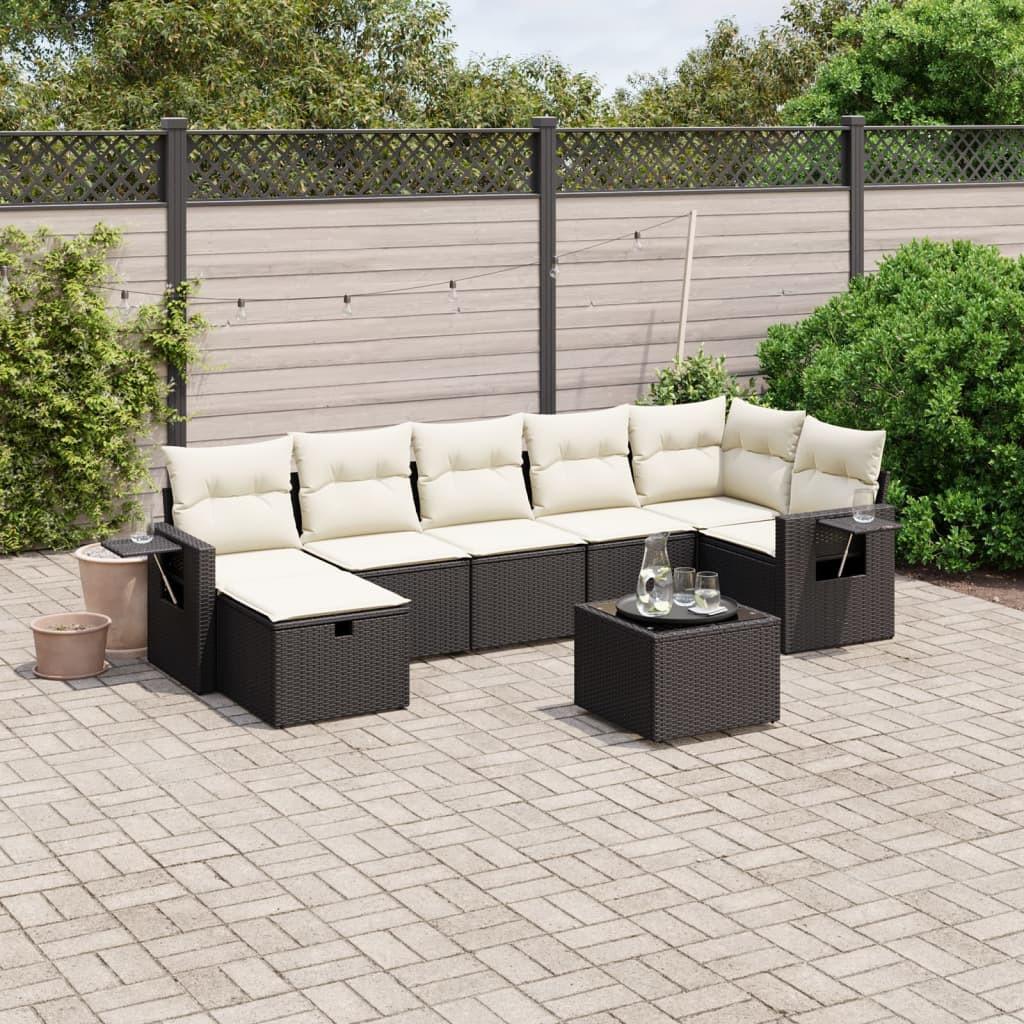 VidaXL set divano da giardino Polirattan  